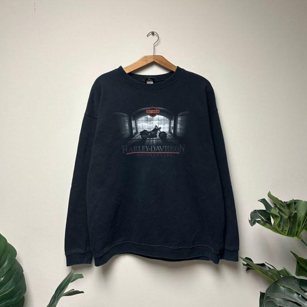 Vintage Harley Davidson Motorcycle‎ Biker Crewneck
